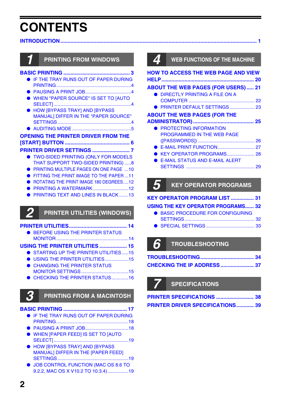 Sharp AR-NB3 User Manual | Page 3 / 41