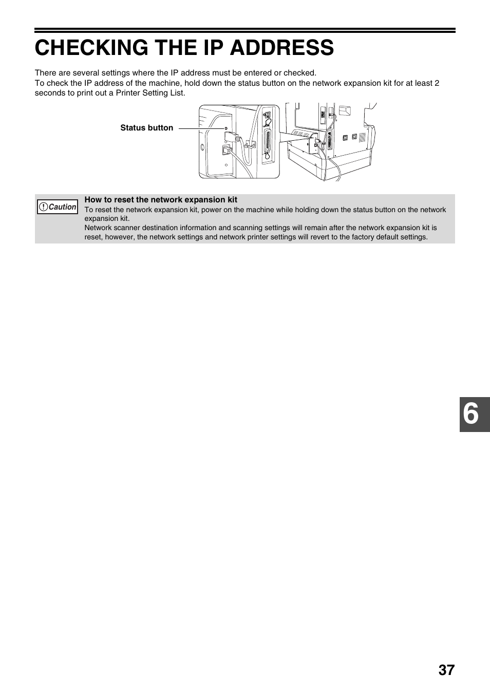 Checking the ip address | Sharp AR-NB3 User Manual | Page 38 / 41