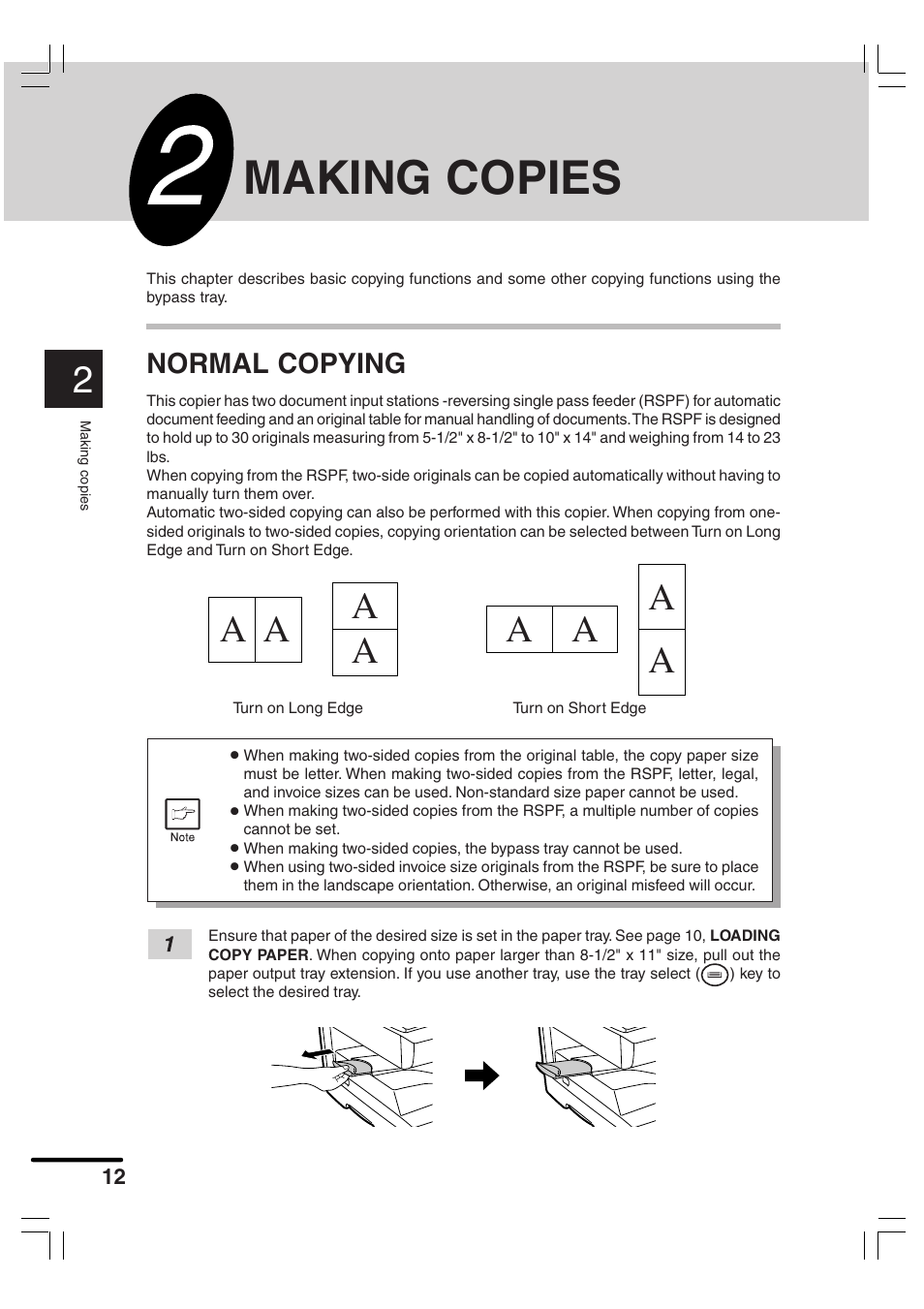 Making copies, Normal copying | Sharp AR-156 User Manual | Page 14 / 52