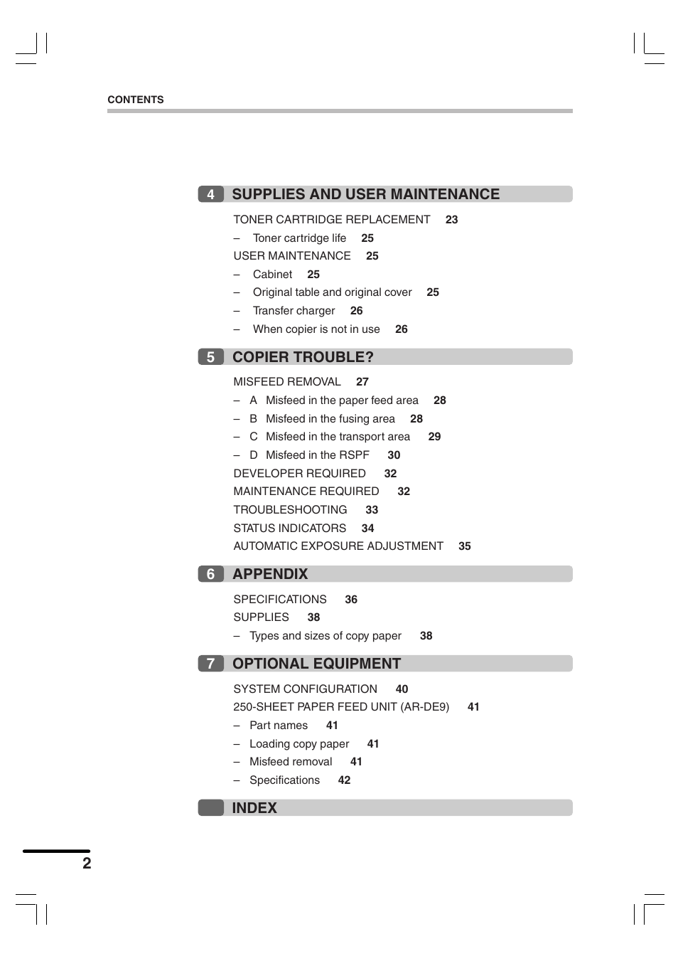 Sharp AR-156 User Manual | Page 4 / 52