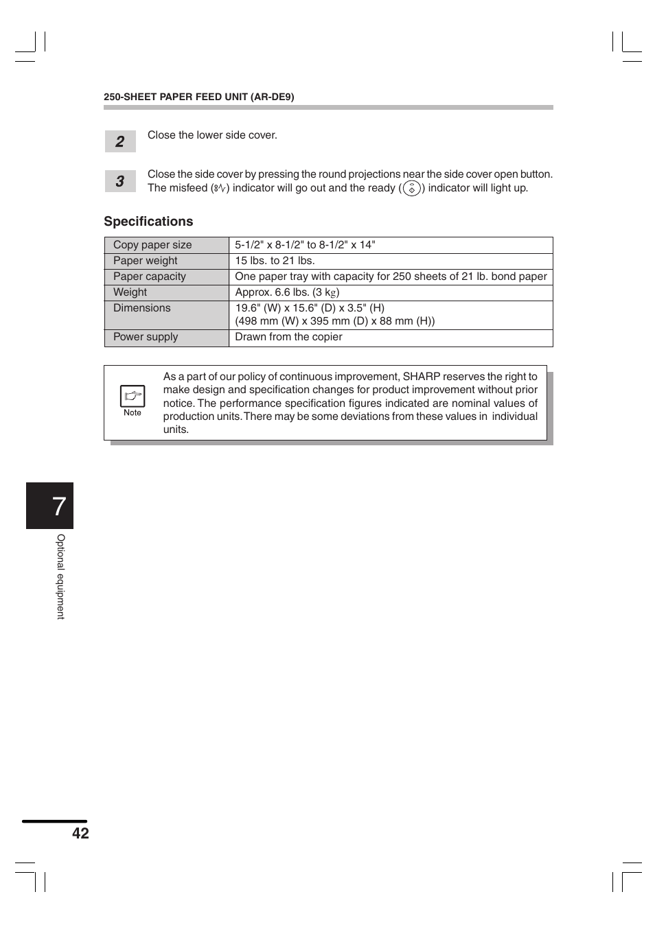 Sharp AR-156 User Manual | Page 44 / 52