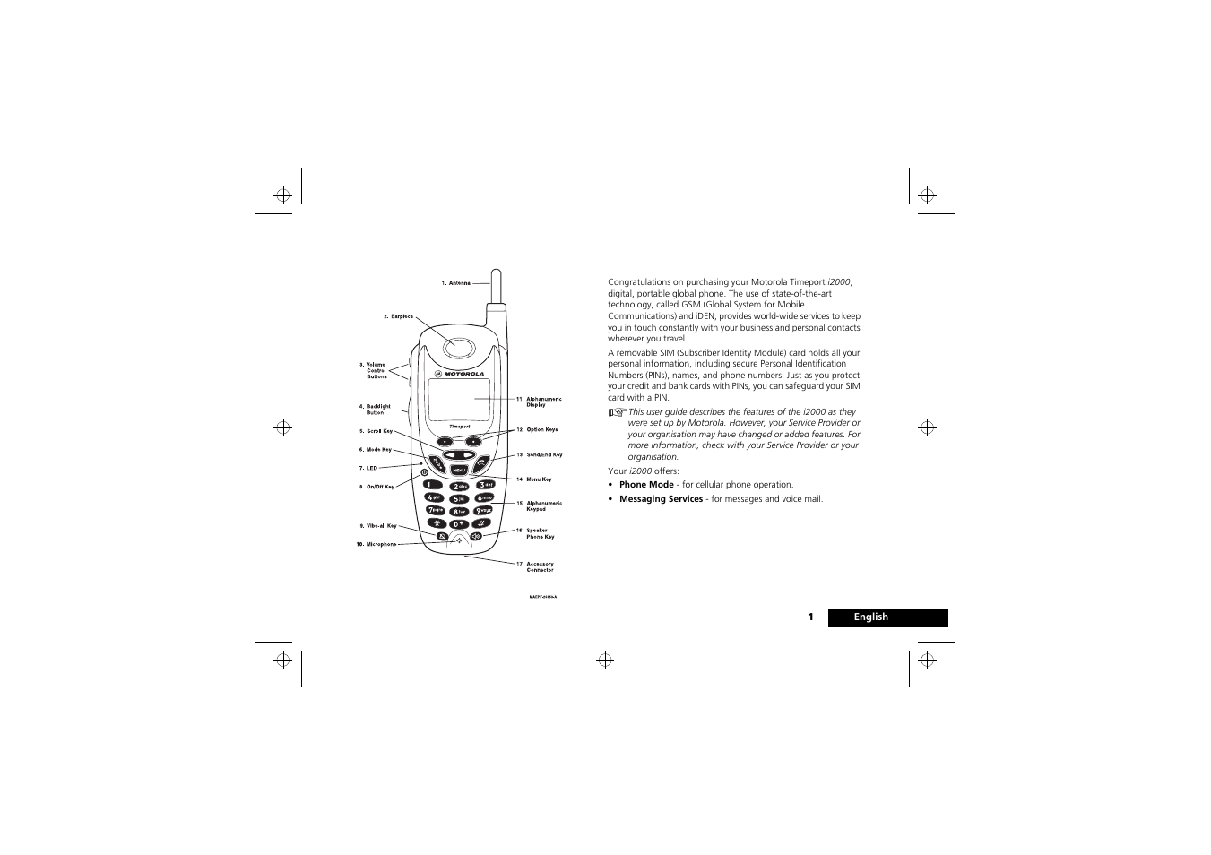 Motorola i2000 User Manual | 58 pages