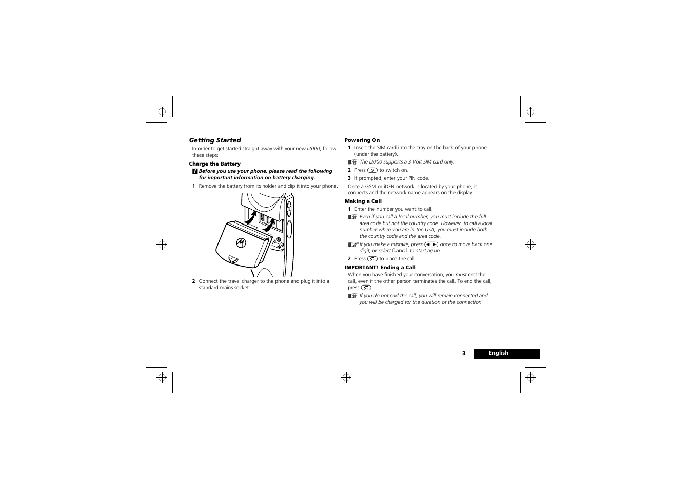 Motorola i2000 User Manual | Page 3 / 58