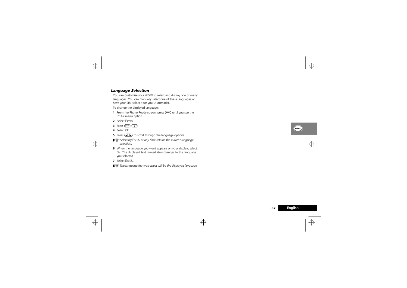 Motorola i2000 User Manual | Page 37 / 58