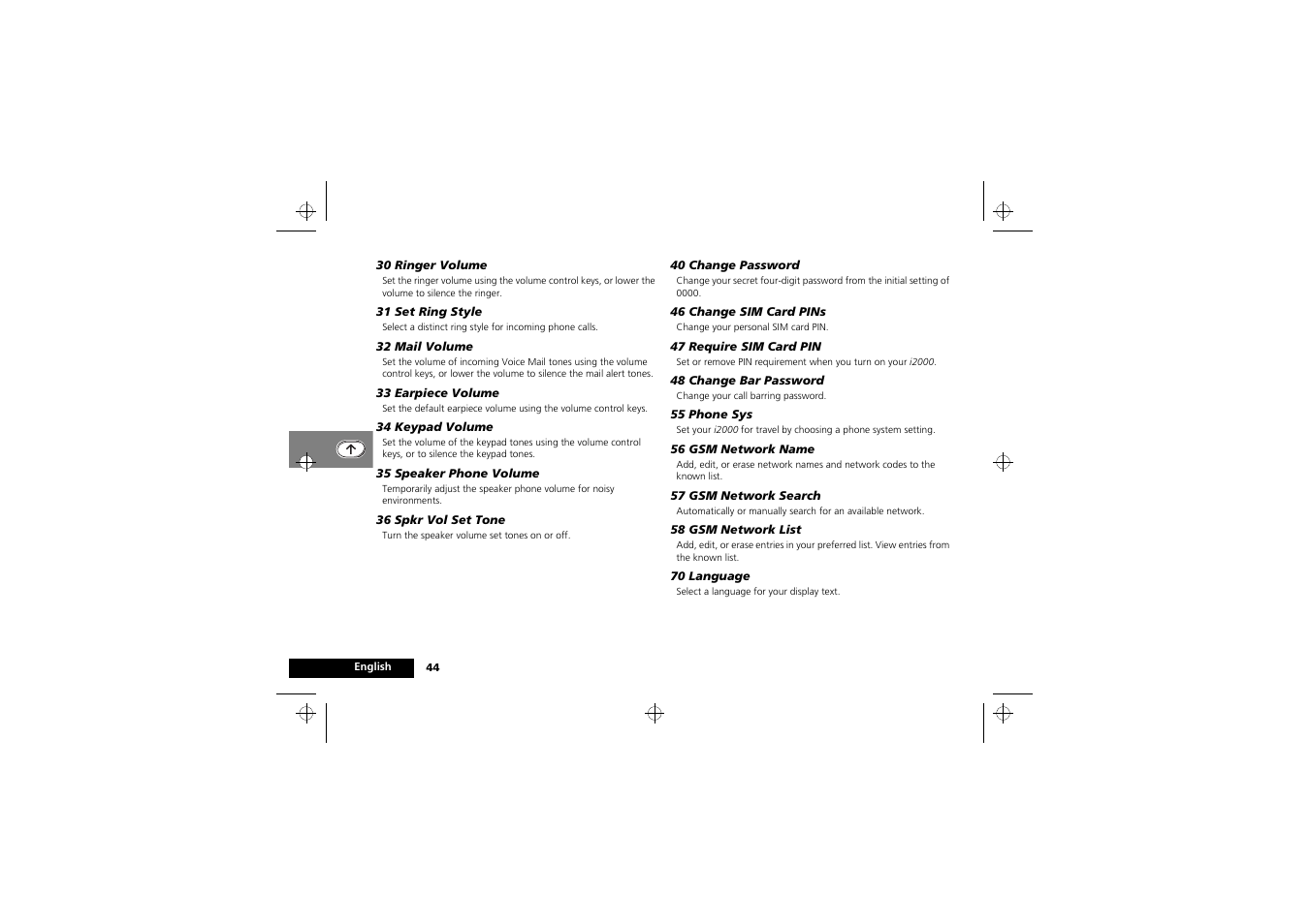 Motorola i2000 User Manual | Page 44 / 58