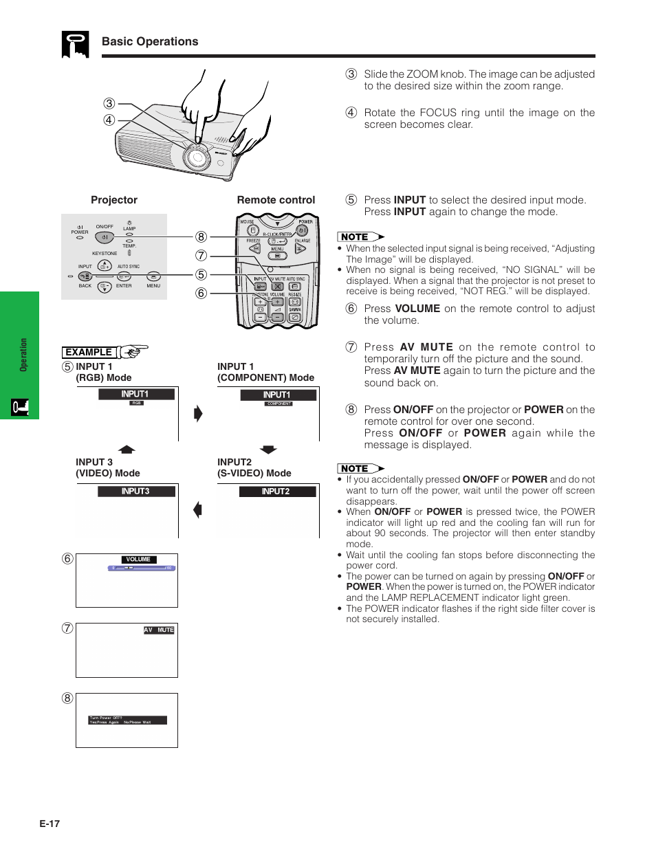 Dg s | Sharp PG-C20XU User Manual | Page 18 / 53