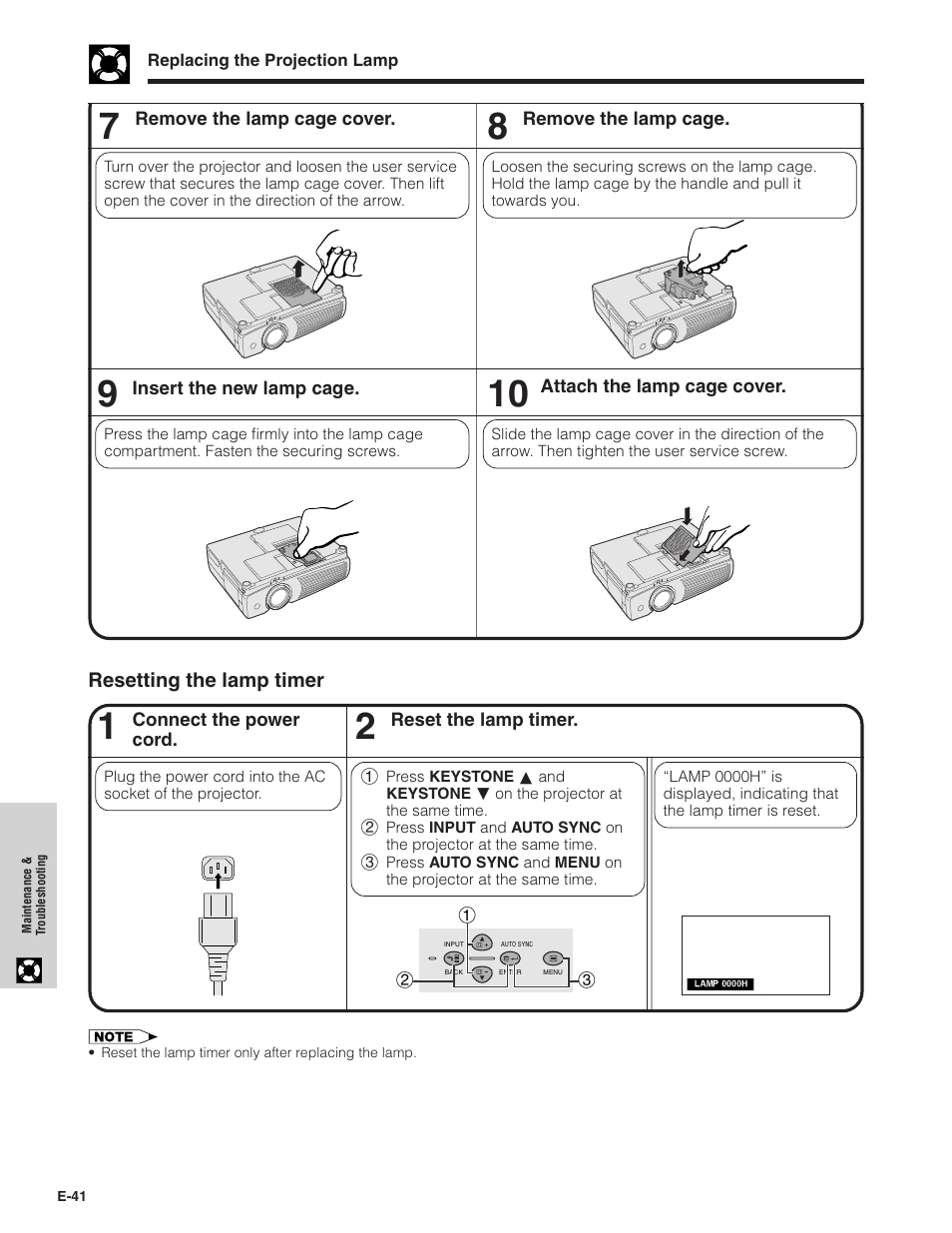 Sharp PG-C20XU User Manual | Page 42 / 53