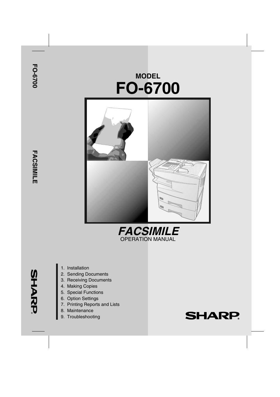 Sharp FO-6700 User Manual | 208 pages