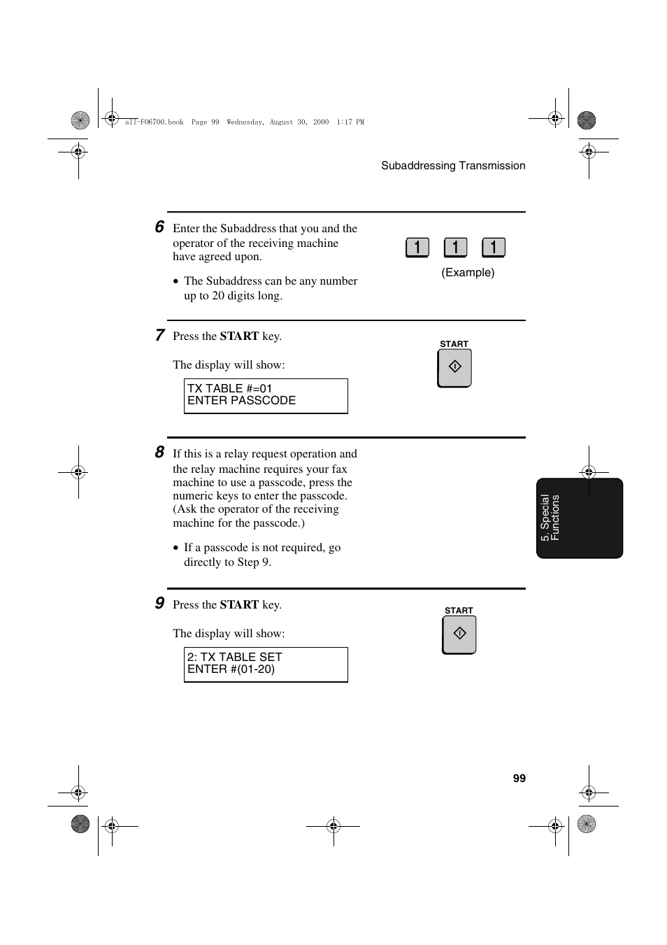 Sharp FO-6700 User Manual | Page 101 / 208