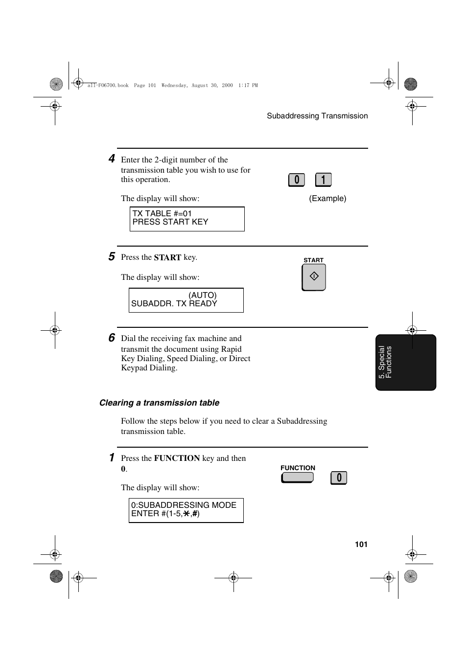 Sharp FO-6700 User Manual | Page 103 / 208