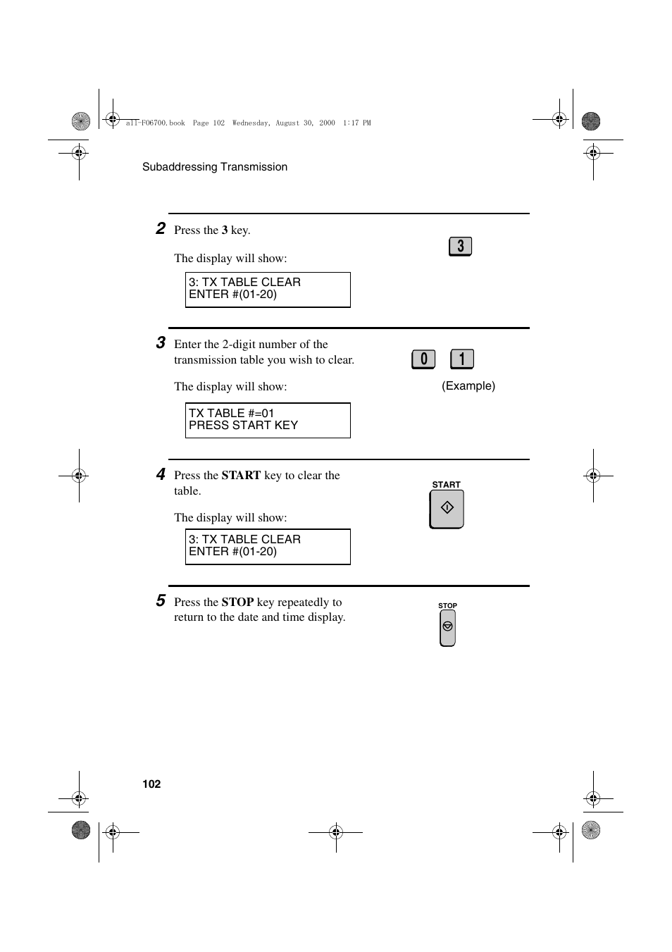 Sharp FO-6700 User Manual | Page 104 / 208