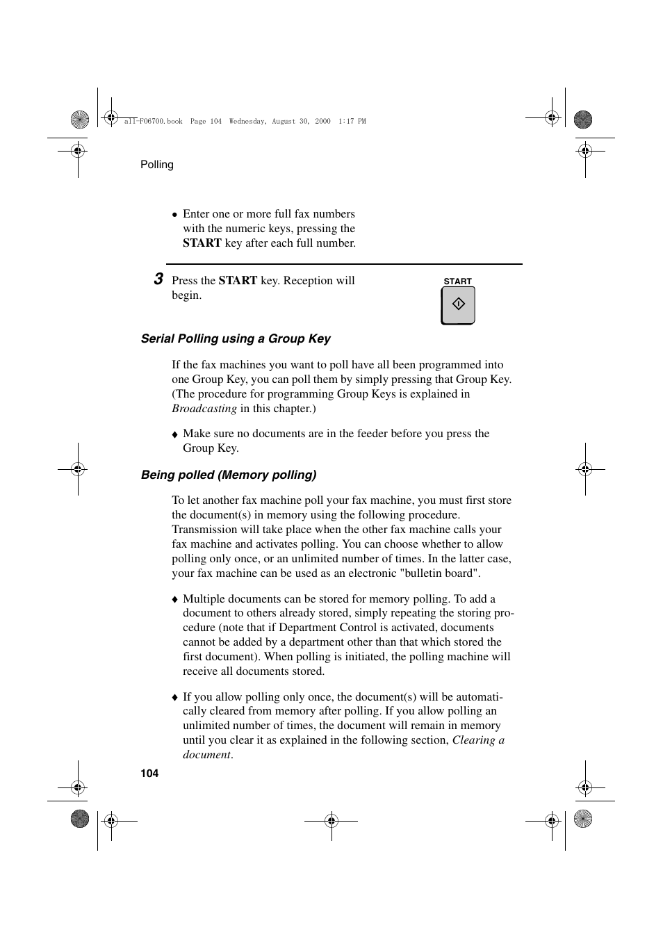 Sharp FO-6700 User Manual | Page 106 / 208