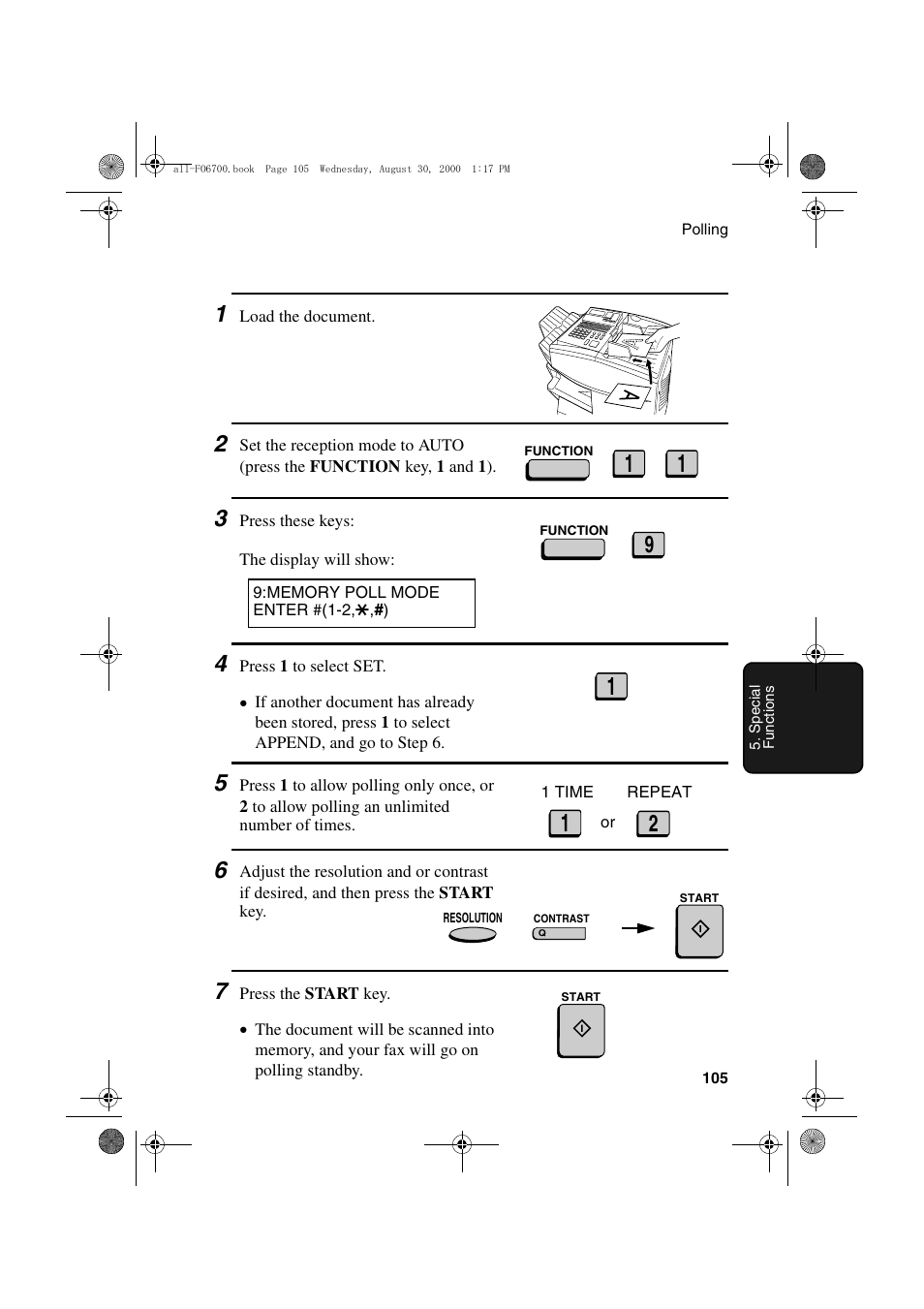 Sharp FO-6700 User Manual | Page 107 / 208