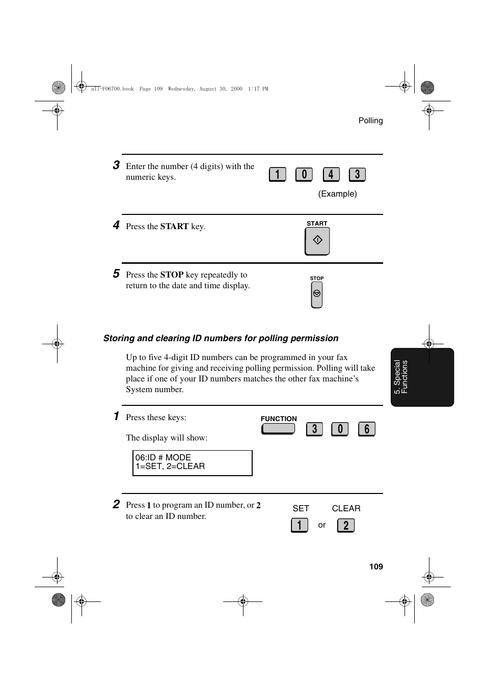 Sharp FO-6700 User Manual | Page 111 / 208