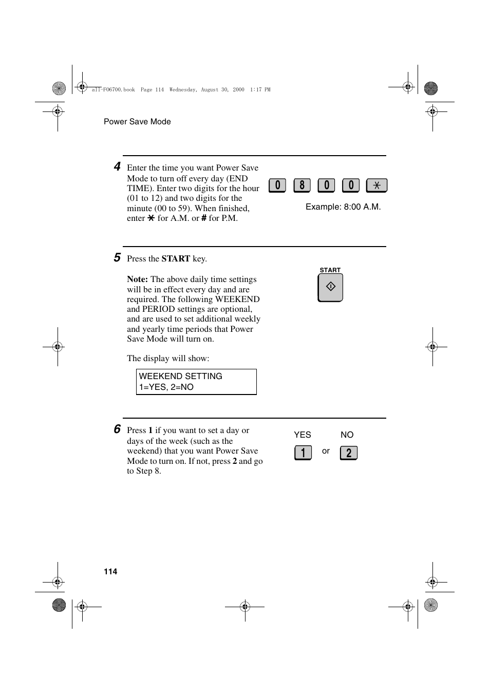 Sharp FO-6700 User Manual | Page 116 / 208