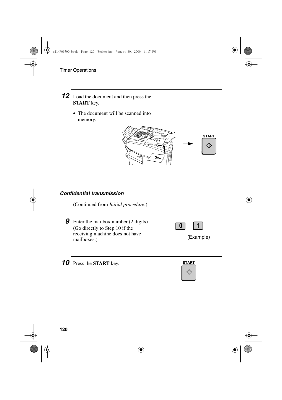 Sharp FO-6700 User Manual | Page 122 / 208