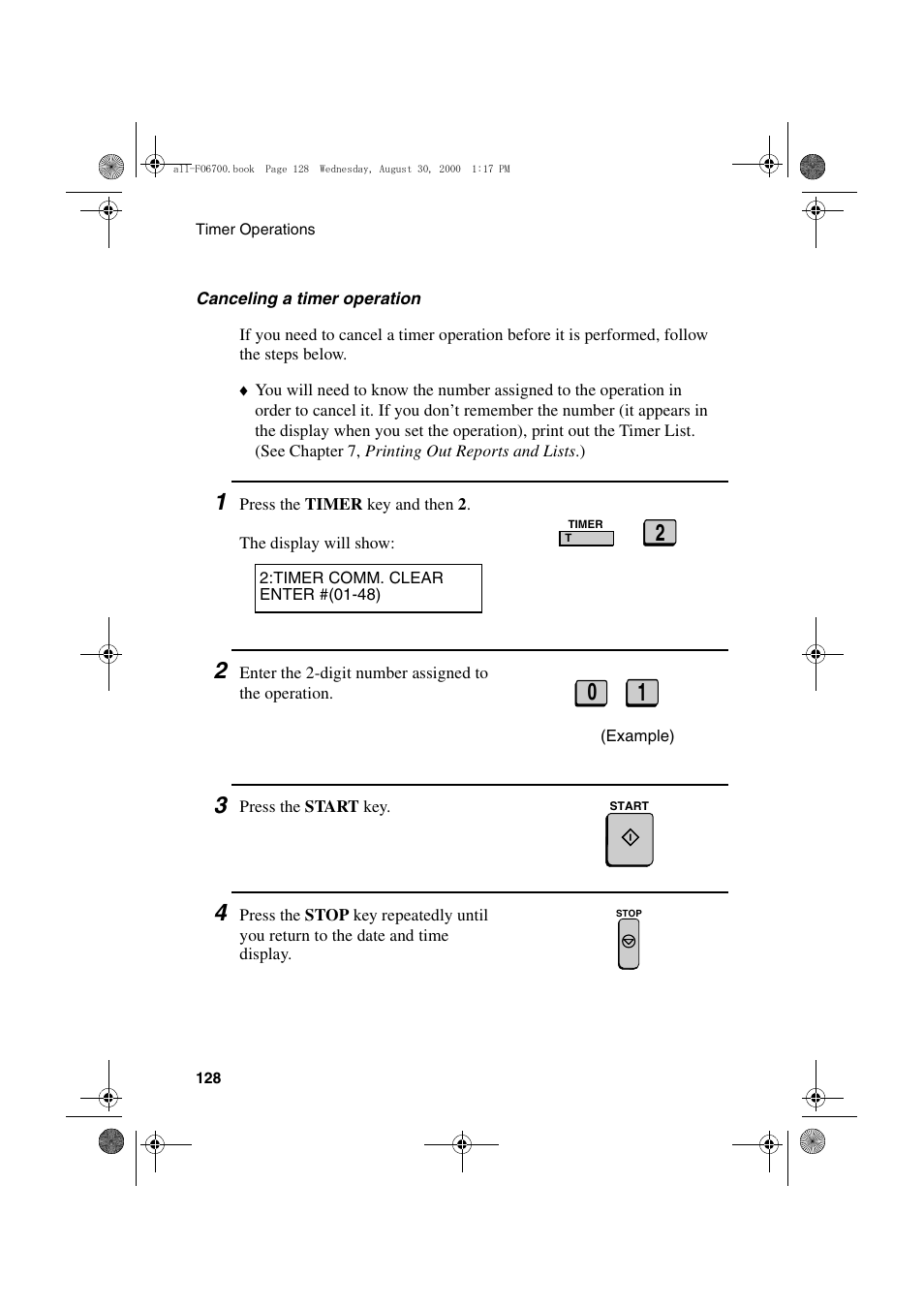 Sharp FO-6700 User Manual | Page 130 / 208