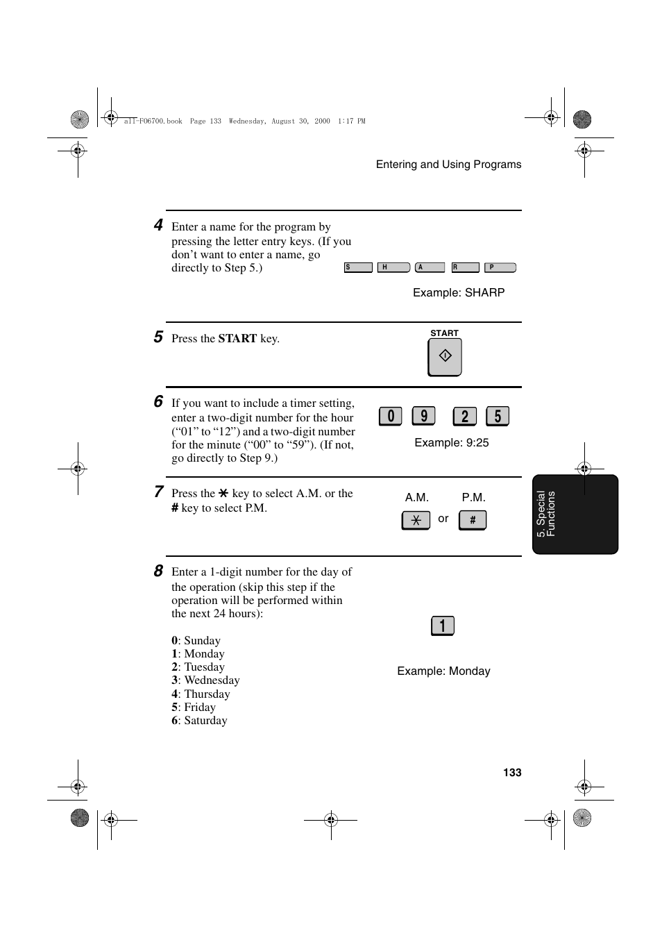 Sharp FO-6700 User Manual | Page 135 / 208