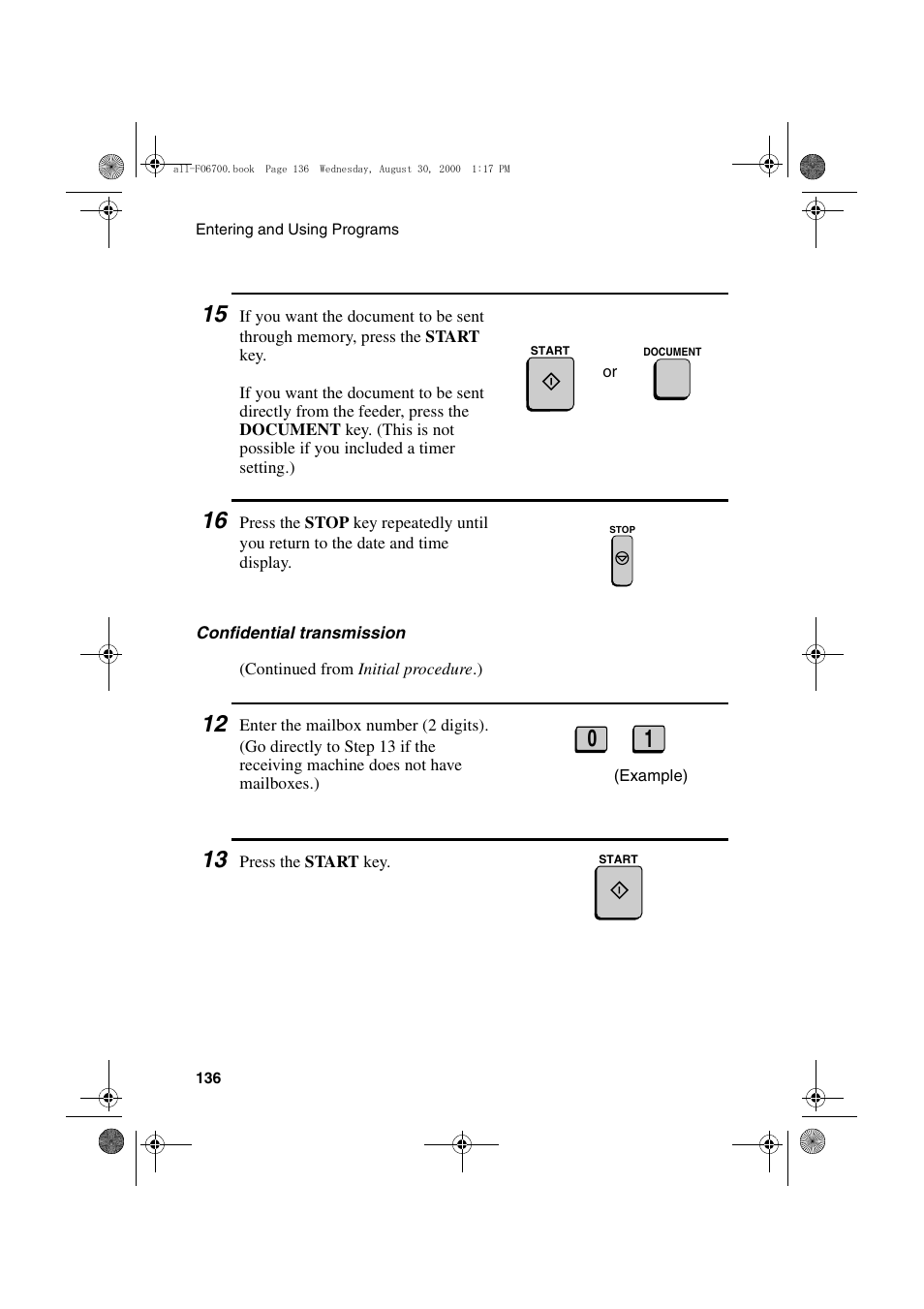 Sharp FO-6700 User Manual | Page 138 / 208