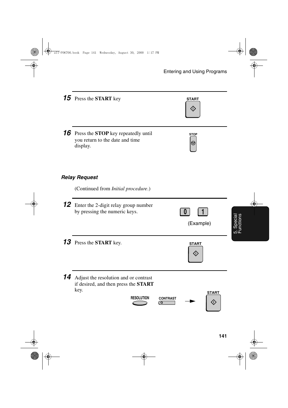 Sharp FO-6700 User Manual | Page 143 / 208