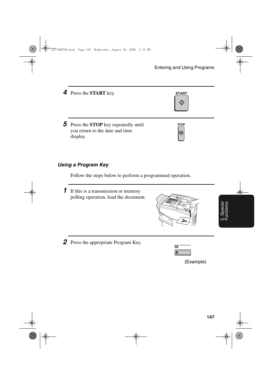 Sharp FO-6700 User Manual | Page 149 / 208