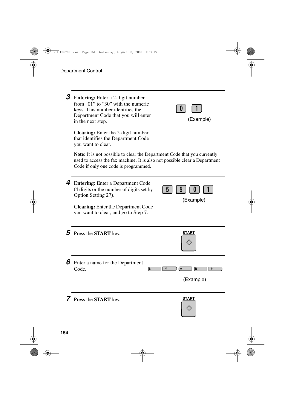 Sharp FO-6700 User Manual | Page 156 / 208