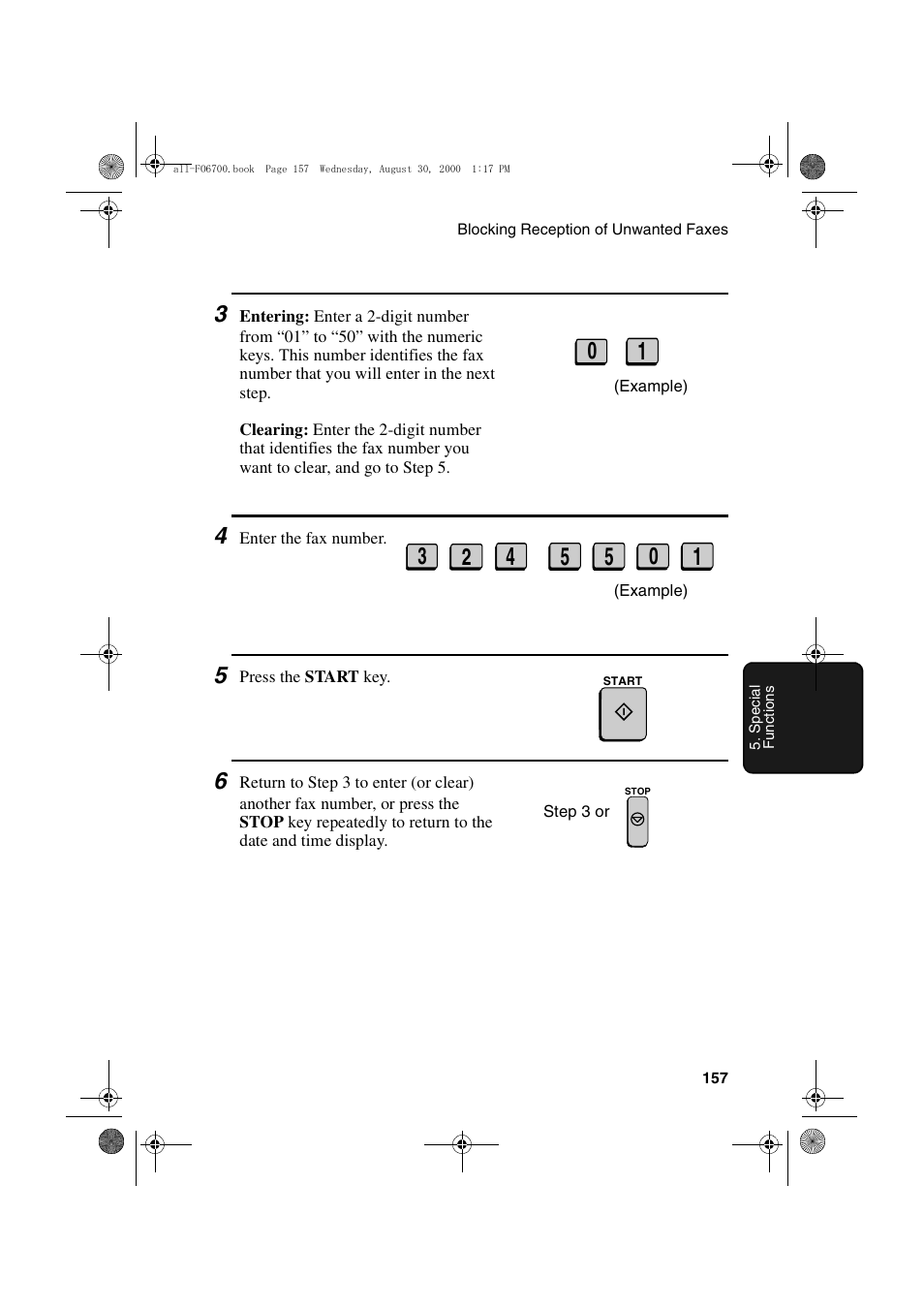 Sharp FO-6700 User Manual | Page 159 / 208