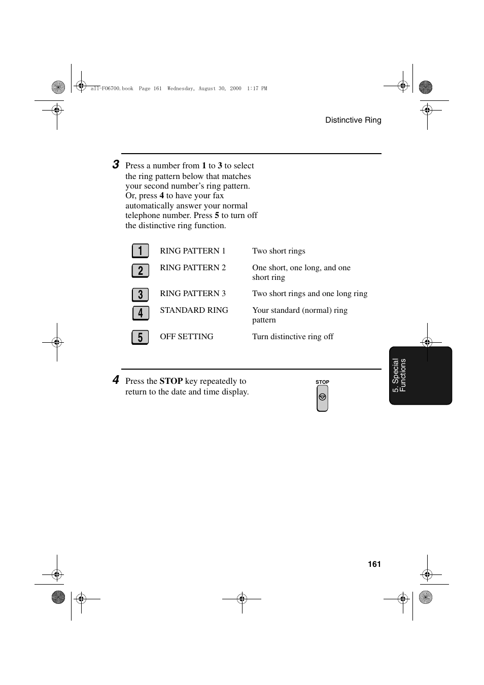 Sharp FO-6700 User Manual | Page 163 / 208