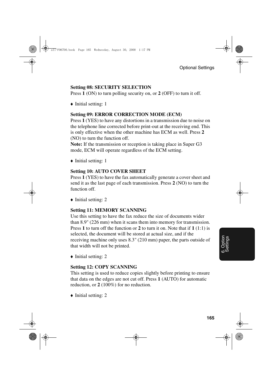 Sharp FO-6700 User Manual | Page 167 / 208