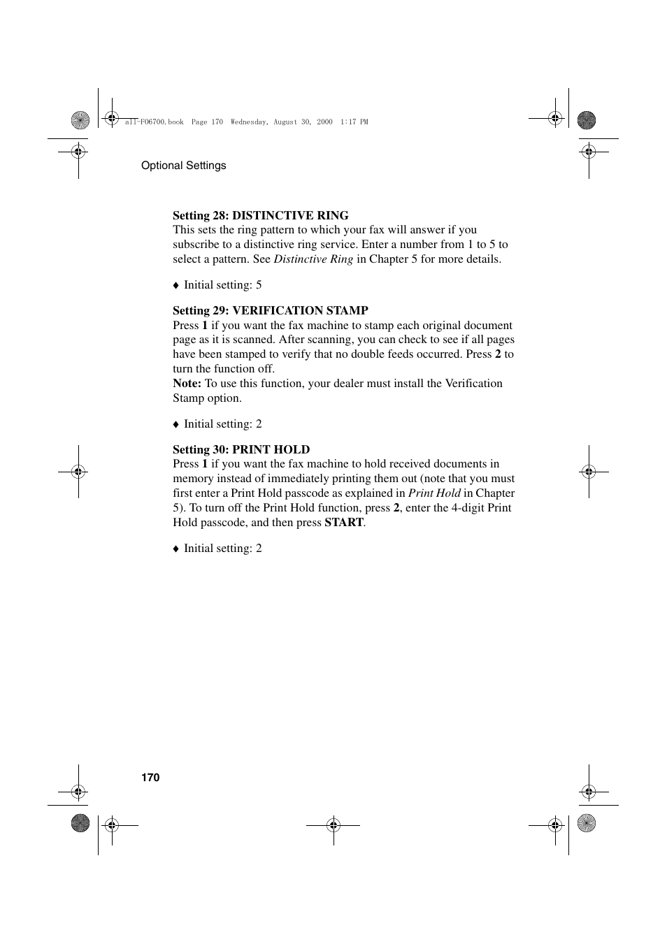 Sharp FO-6700 User Manual | Page 172 / 208