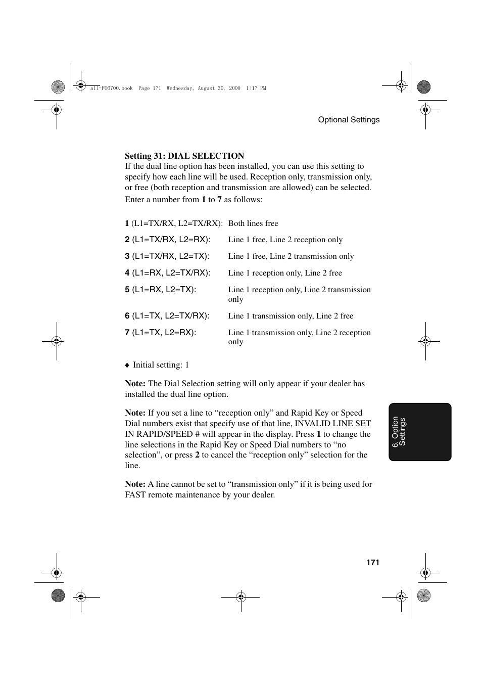 Sharp FO-6700 User Manual | Page 173 / 208