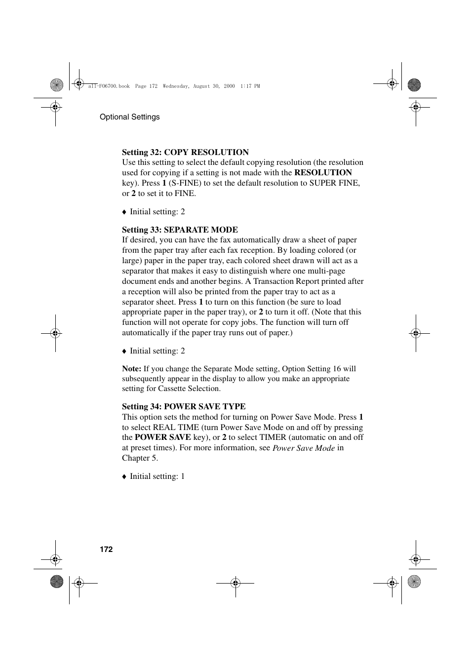 Sharp FO-6700 User Manual | Page 174 / 208