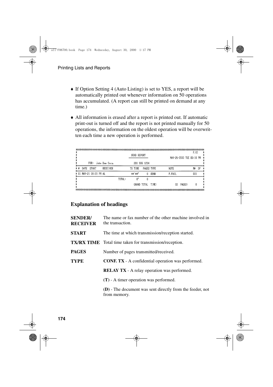 Sharp FO-6700 User Manual | Page 176 / 208