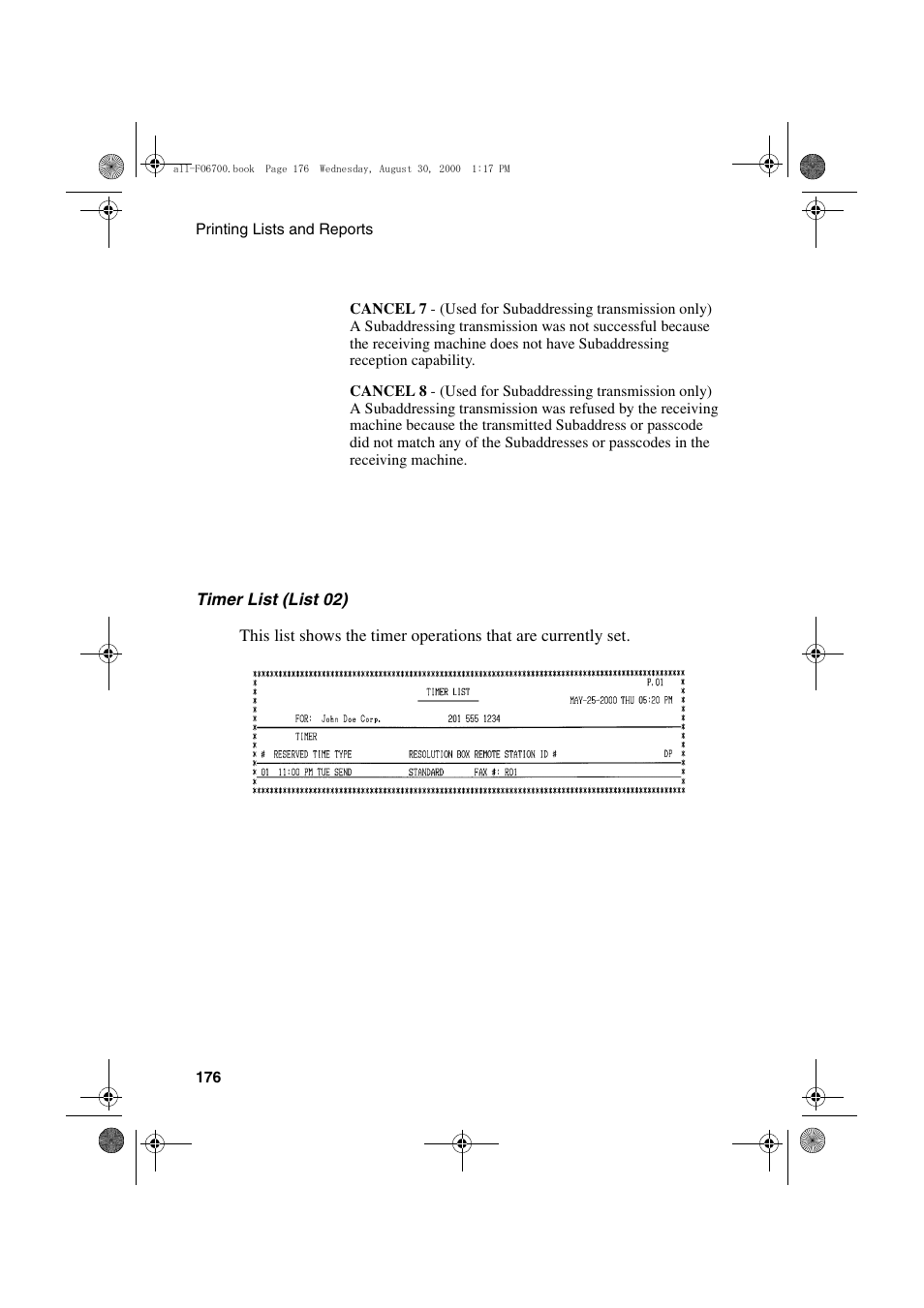 Sharp FO-6700 User Manual | Page 178 / 208