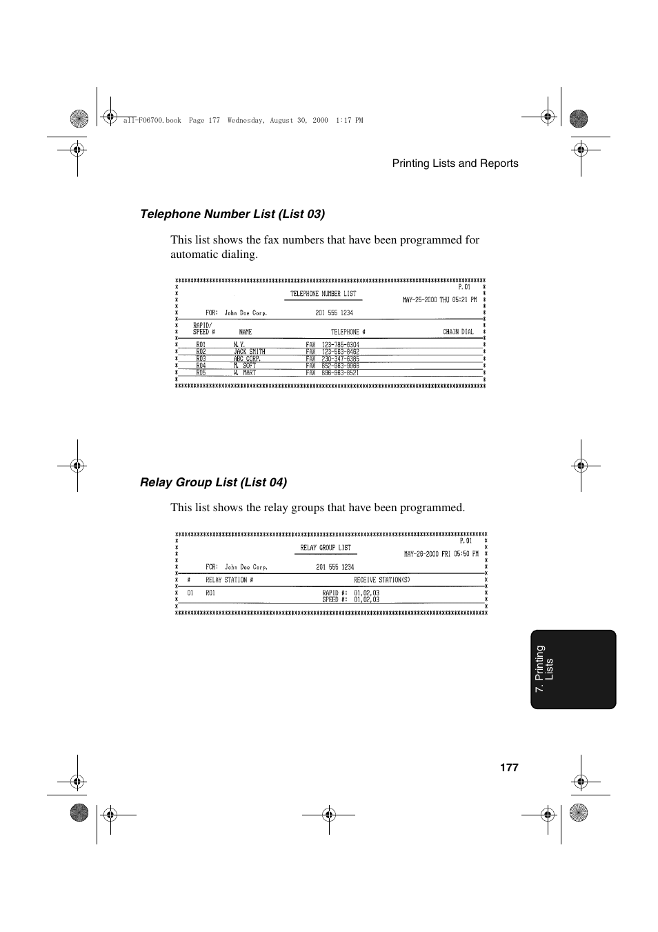 Sharp FO-6700 User Manual | Page 179 / 208