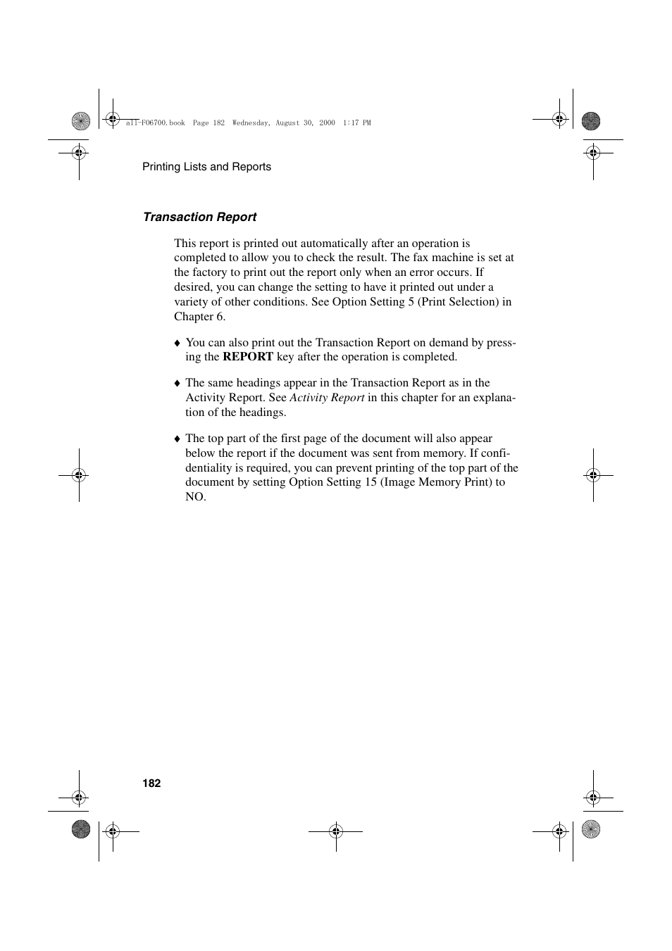 Sharp FO-6700 User Manual | Page 184 / 208