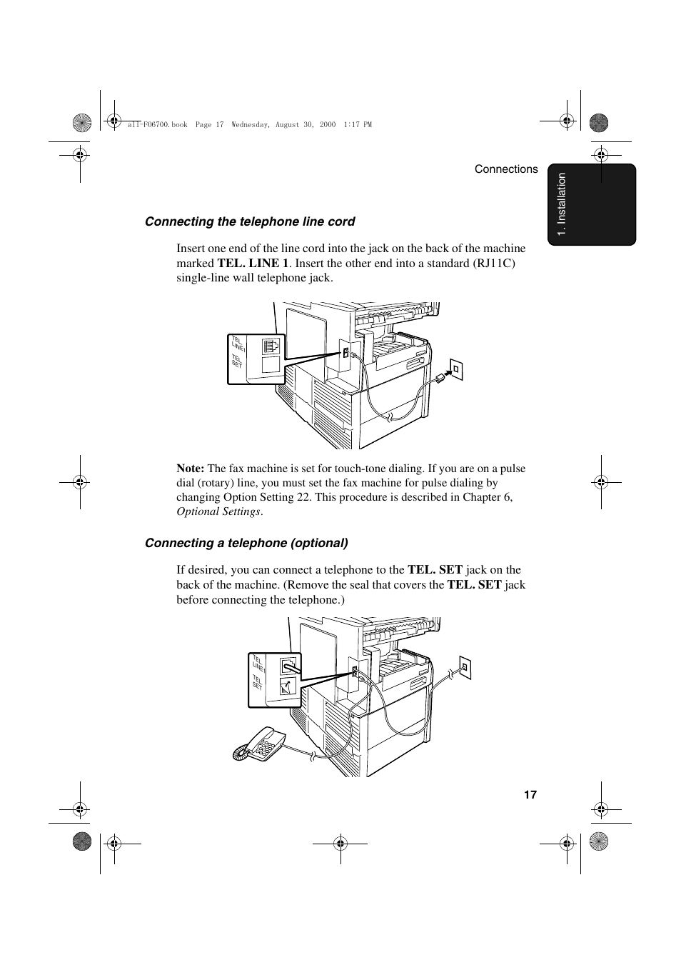 Sharp FO-6700 User Manual | Page 19 / 208