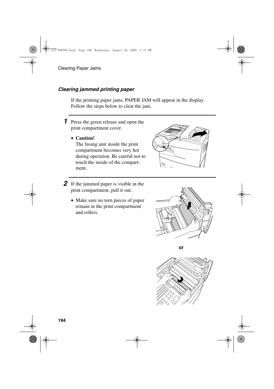 Sharp FO-6700 User Manual | Page 196 / 208