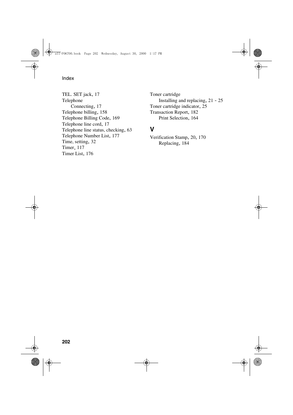 Sharp FO-6700 User Manual | Page 204 / 208