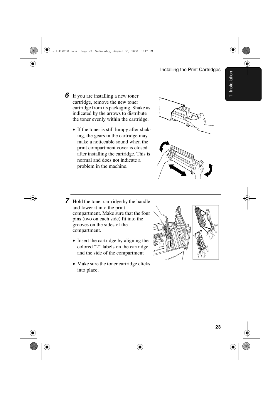 Sharp FO-6700 User Manual | Page 25 / 208