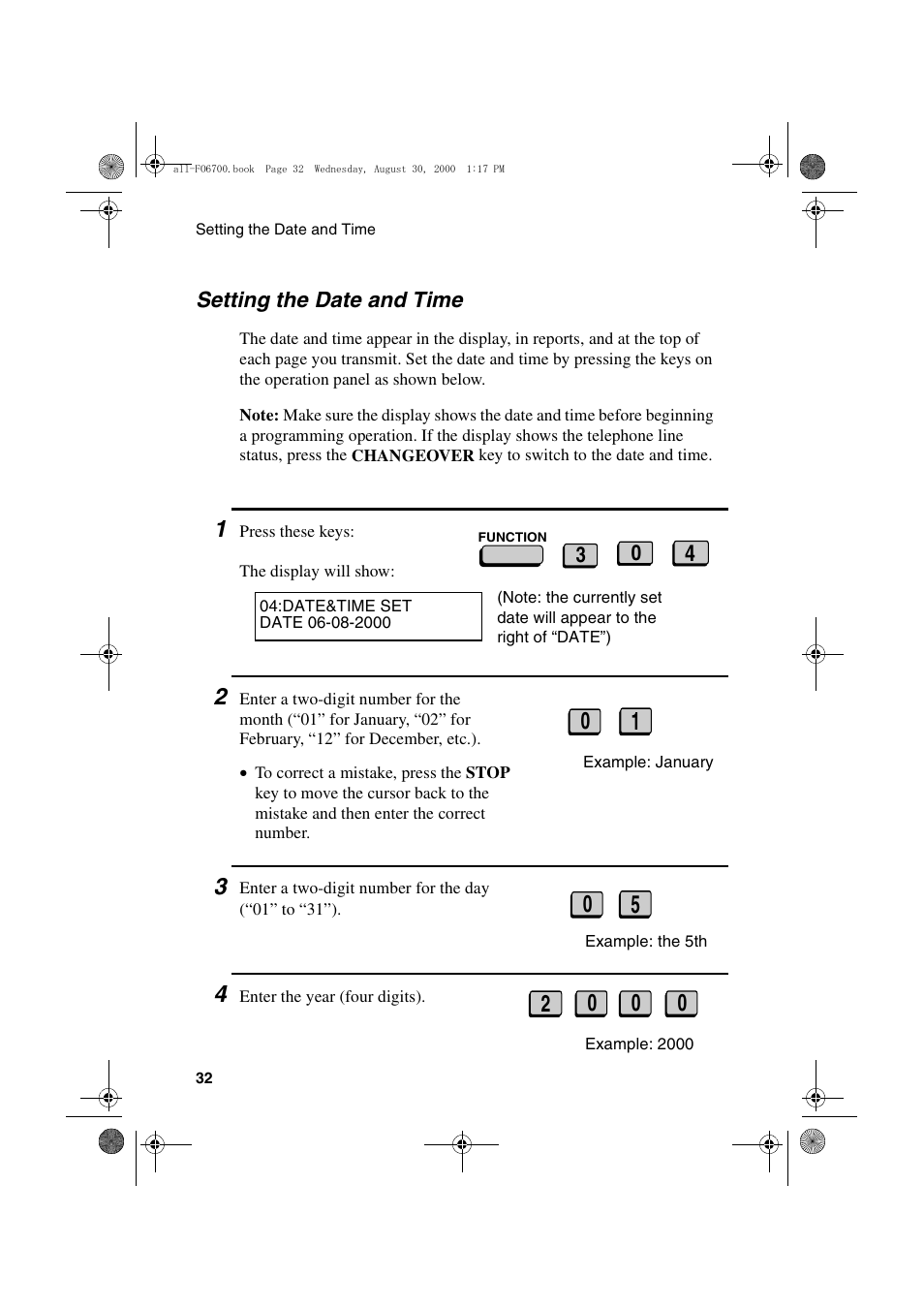 Sharp FO-6700 User Manual | Page 34 / 208