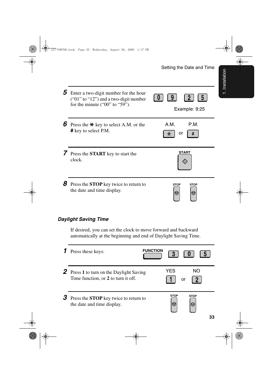 Sharp FO-6700 User Manual | Page 35 / 208