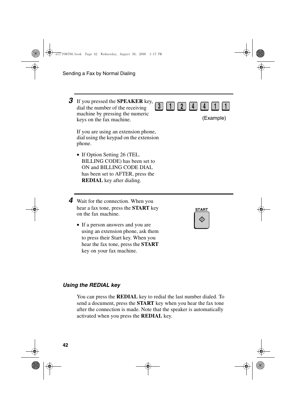 Sharp FO-6700 User Manual | Page 44 / 208