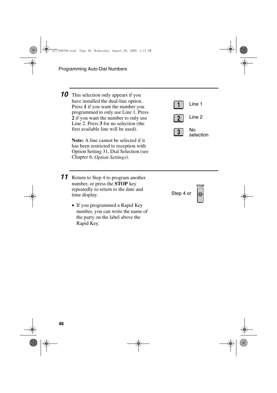 Sharp FO-6700 User Manual | Page 48 / 208