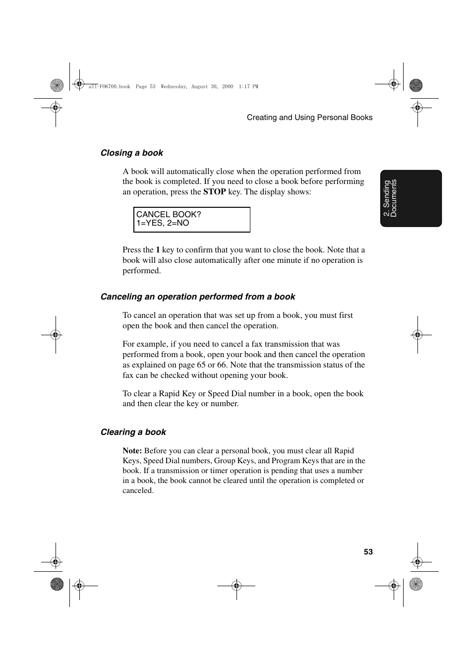 Sharp FO-6700 User Manual | Page 55 / 208