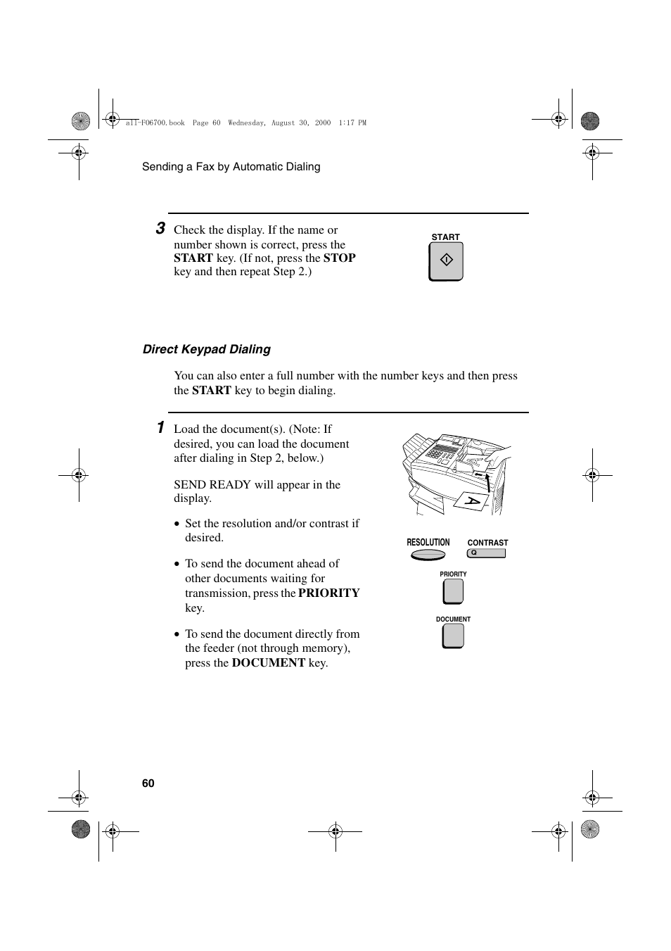 Sharp FO-6700 User Manual | Page 62 / 208