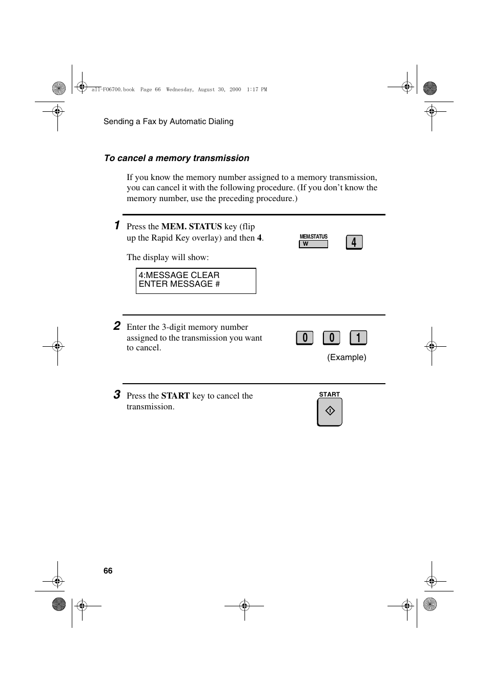 Sharp FO-6700 User Manual | Page 68 / 208