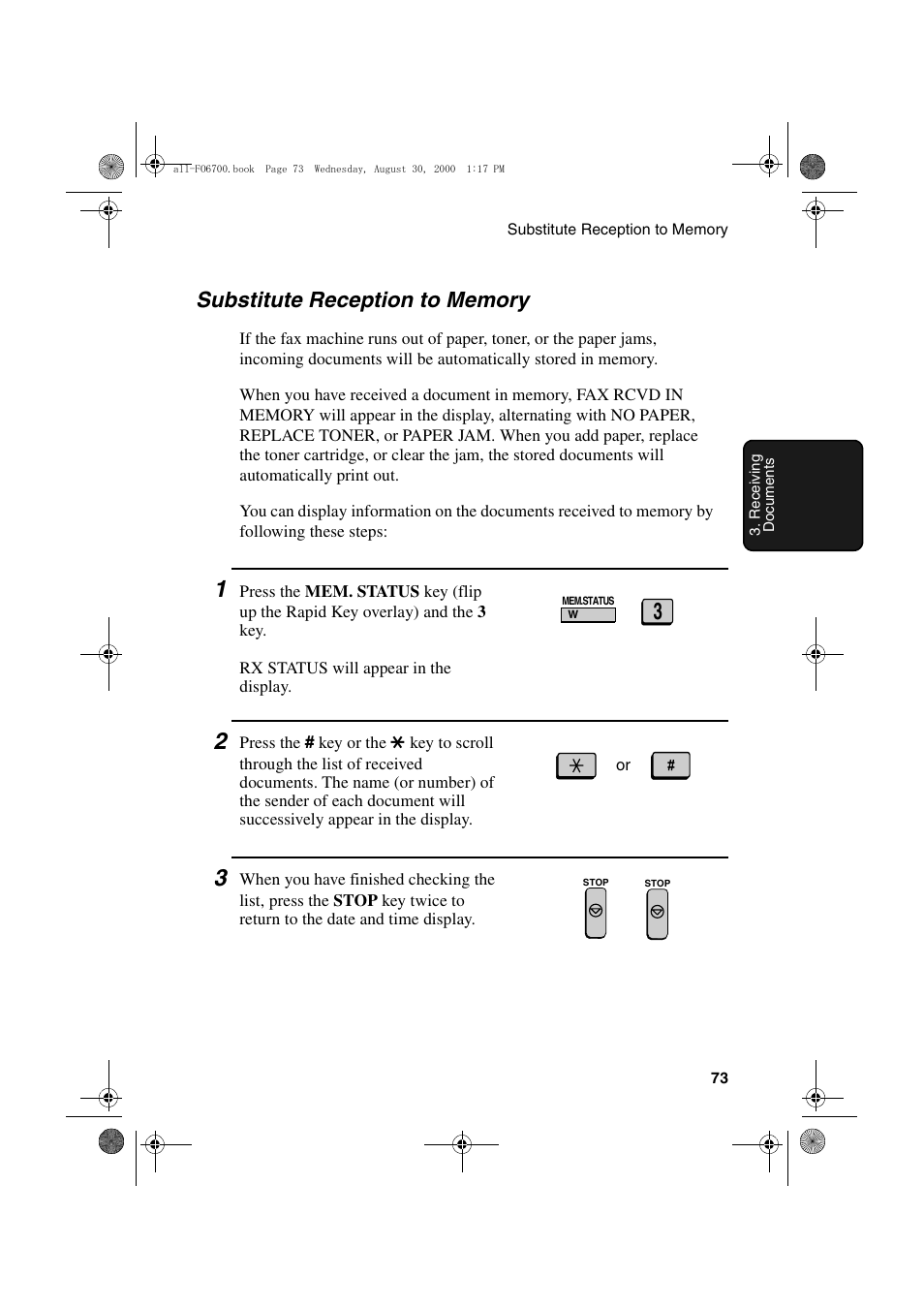 Sharp FO-6700 User Manual | Page 75 / 208