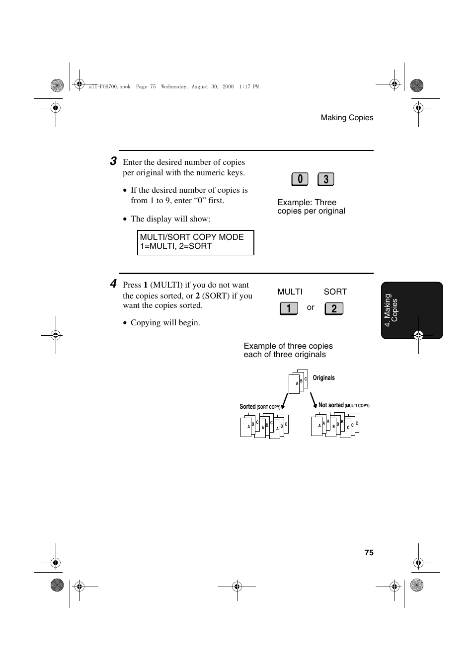 Sharp FO-6700 User Manual | Page 77 / 208