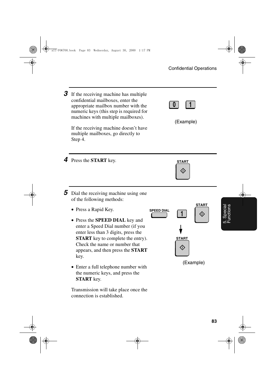 Sharp FO-6700 User Manual | Page 85 / 208